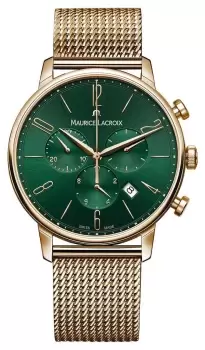 Image of Maurice Lacroix EL1098-PVP06-620-1 Eliros 40mm Chrono Green Watch