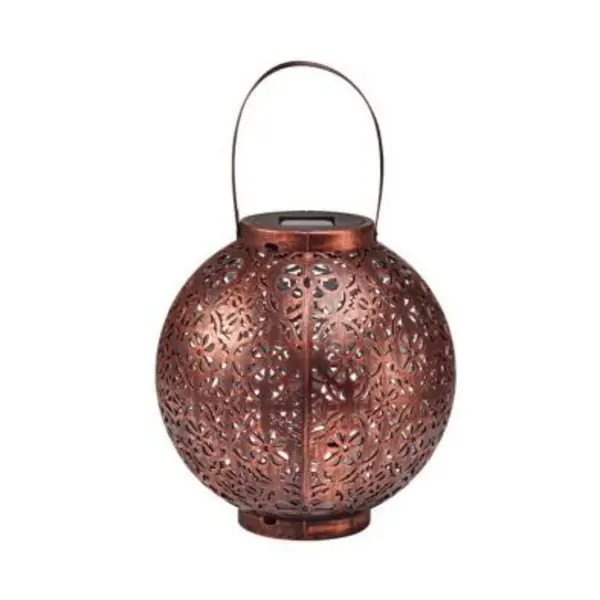 Image of Rattan Solar Garden Lantern White LED - 22.5cm by Smart Solar