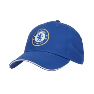 Image of Chelsea FC Unisex Adult Core Baseball Cap (One Size) (Royal Blue)