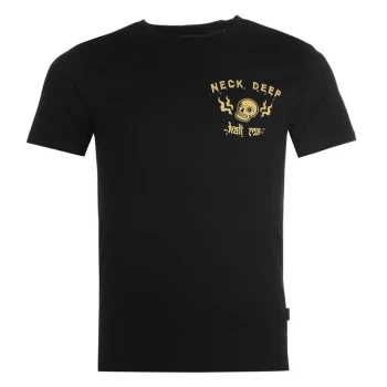 Image of Official Neck Deep T Shirt Mens - Black
