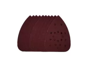 Image of Draper SSD3 140mm 120 Grit Detail Sanding Sheets with Hook and Loop 10pk