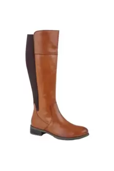 Image of Silvia Leather Zip High Leg Boot