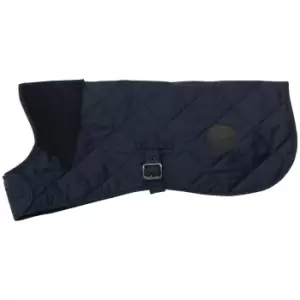 Image of Barbour Quilted Dog Coat Navy XS