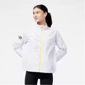 Image of New Balance London Edition Printed Impact Run Light Pack Jacket - Grey