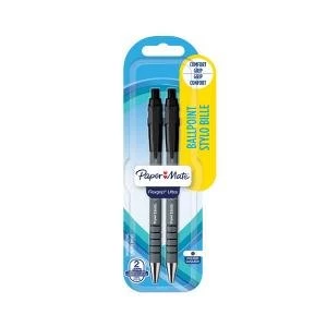 Image of Papermate Flexgrip Retractable Ballpoint Pen Medium Tip Blister Black