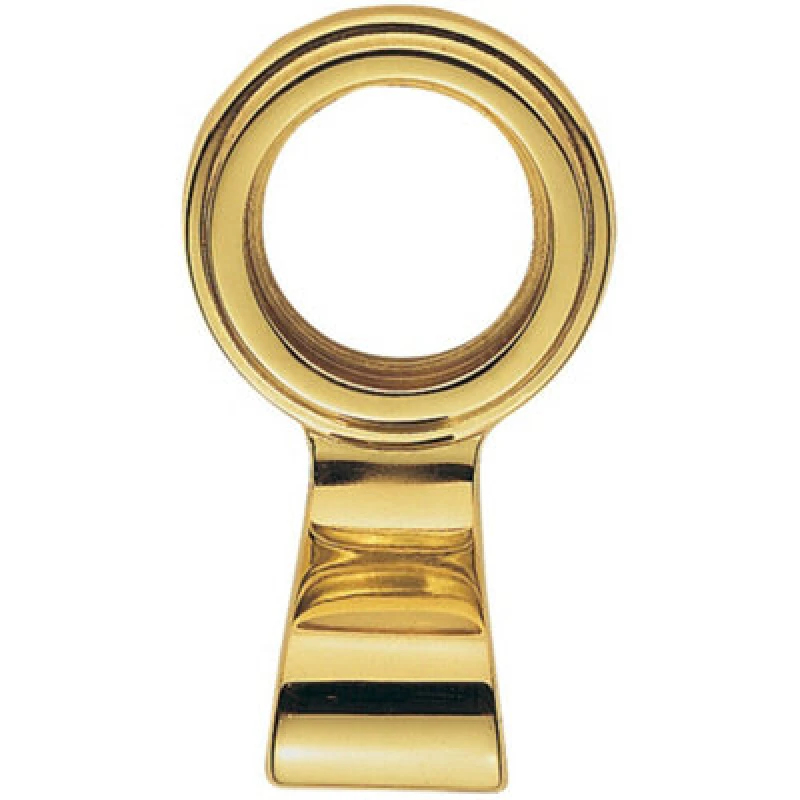 Image of Loops Large Cylinder Latch Pull Night Latch Door Handle 76 x 45mm Polished Brass Metallics unisex