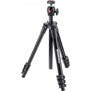 Image of Manfrotto MKCOMPACTLT-BK Compact Light Tripod Kit - Black