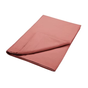 Image of Bedeck of Belfast Bedeck of Belfast 200TC Pima Plain Dye Flat Sheet - MARSALA