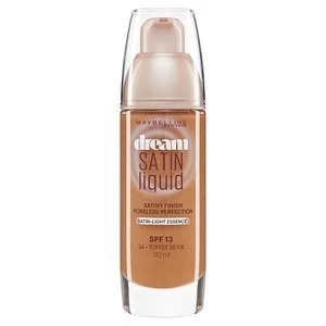 Image of Maybelline Dream Satin Liquid Foundation 54 Toffee 30ml