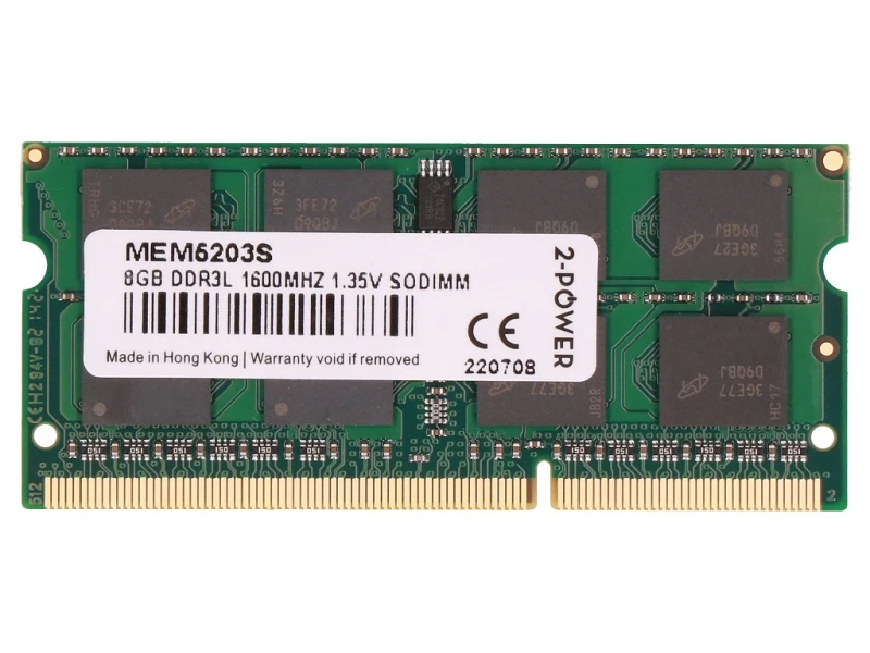 Image of 2-Power MEM5203S memory module 8GB 1 x 8GB DDR3L 204-pin SO-DIMM