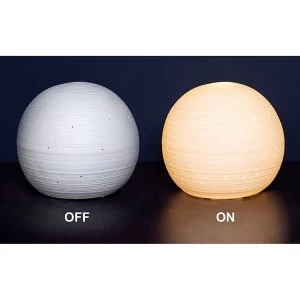 Image of Kirigami Porcelain Ball Lamp Stars UK Plug