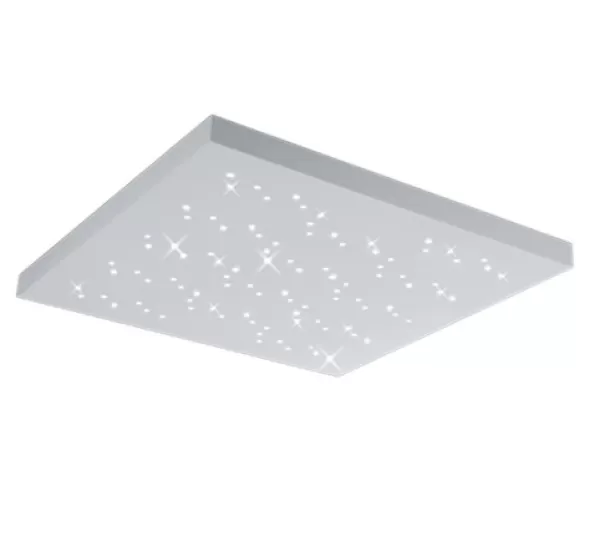 Image of Titus Modern 36W LED Semi Flush Light White Matt 3000-6000K Remote control