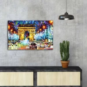 Image of FAMOUSART-090 Multicolor Decorative Canvas Painting
