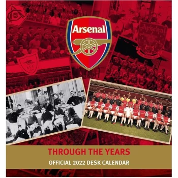Image of Grange Team Desk Calendar - Arsenal