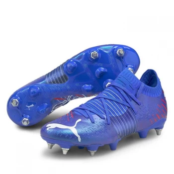 Image of Puma Future Z 1.1 SG Football Boots - BlueMazing/Red