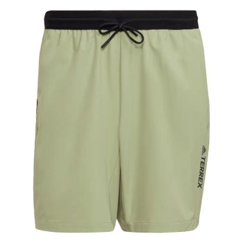 Image of adidas Terrex Liteflex Hiking Shorts Mens - Magic Lime / Black