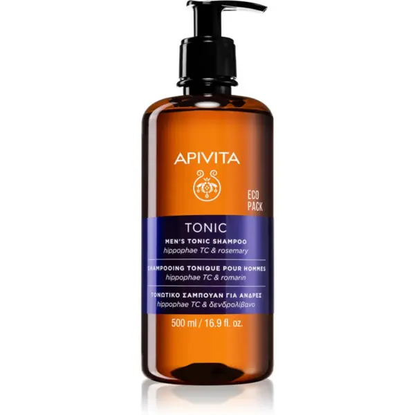 Image of Apivita Tonic Mens Hippophae TC & Romarin Shampoo 500ml