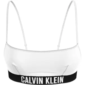 Image of Calvin Klein Tape Bralette Bikini Top - White