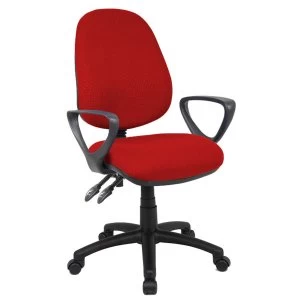 Image of Dams Vantage 100 Operator Chair with Fixed Arms - Burgundy