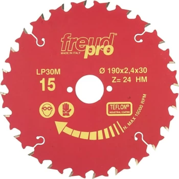 Image of Freud Pro - LP30M 006 - 160X2.4X16MM General Purpose Saw Blade - Red Line