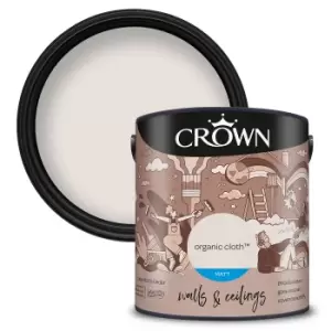 Image of Crown Matt Emulsion Paint Organic Cloth - 2.5 litres