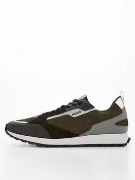 Image of HUGO Icelin Runner Trainers, Black, Size 7, Men