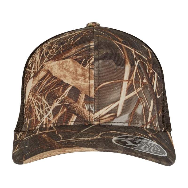 Image of Flexfit Flexfit Men Realtree Camo Mesh Back Trucker Cap in Brown Brown One Size Male 5063806044079