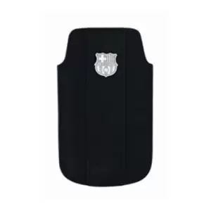 Image of FC Barcelona Official Metal Shield Football Phone Case/Pouch (One Size) (Black)