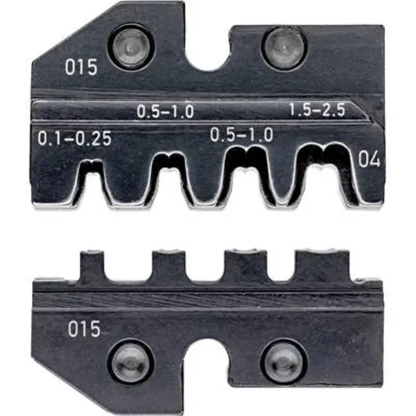 Image of Knipex Knipex Crimpprofil fuer Flachstecker 97 49 04 Crimp inset Non-insulated open end connectors Suitable for (pliers) 2.8/4.8mm connector width 0.
