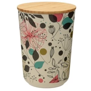 Image of Wisewood Botanical Bamboo Composite Medium Round Storage Jar