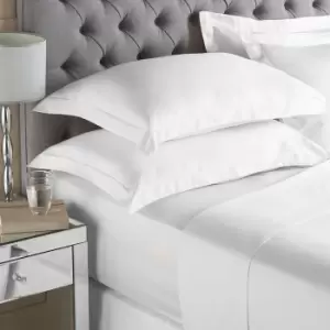Image of 200 Thread Count Fitted Bed Sheet White / King
