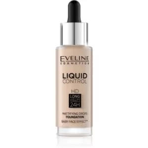 Image of Eveline Cosmetics Liquid Control Liquid Foundation With Pipette Shade 010 Light Beige 32 ml