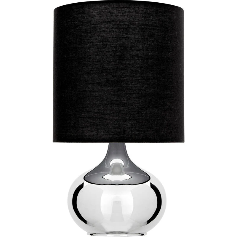 Image of Premier Housewares Interiors by Premier Niko Table Lamp with EU Plug Black