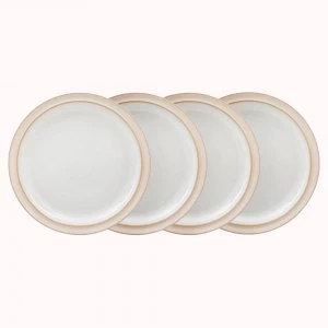Image of Denby Elements Natural 4 Piece Dinner Plate Set