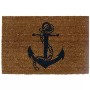 Image of Sailor Design Door Mat / Non Slip Floor Mat Indoor and Outdoor Welcome Mat With Robust Coir For Door Entrances / House Entryway / Kitchen / Outside