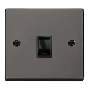 Image of Click Scolmore Deco 1 Gang RJ11 Flush Socket - VPBN115BK