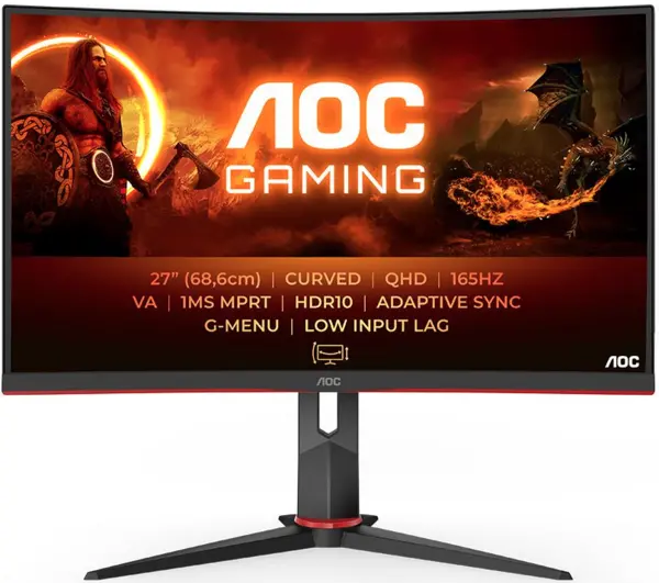 Image of AOC 27" CQ27G2S/BK Quad HD Gaming LCD Monitor