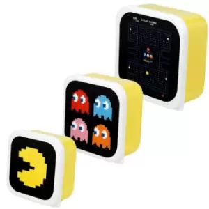 Image of Set of 3 Lunch Box Snack Pots M/L/XL - Pac-Man