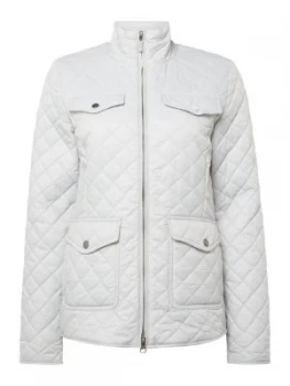 Image of Barbour Formby Quilted Short Jacket White