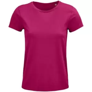 Image of SOLS Womens/Ladies Crusader Organic T-Shirt (M) (Fuchsia)