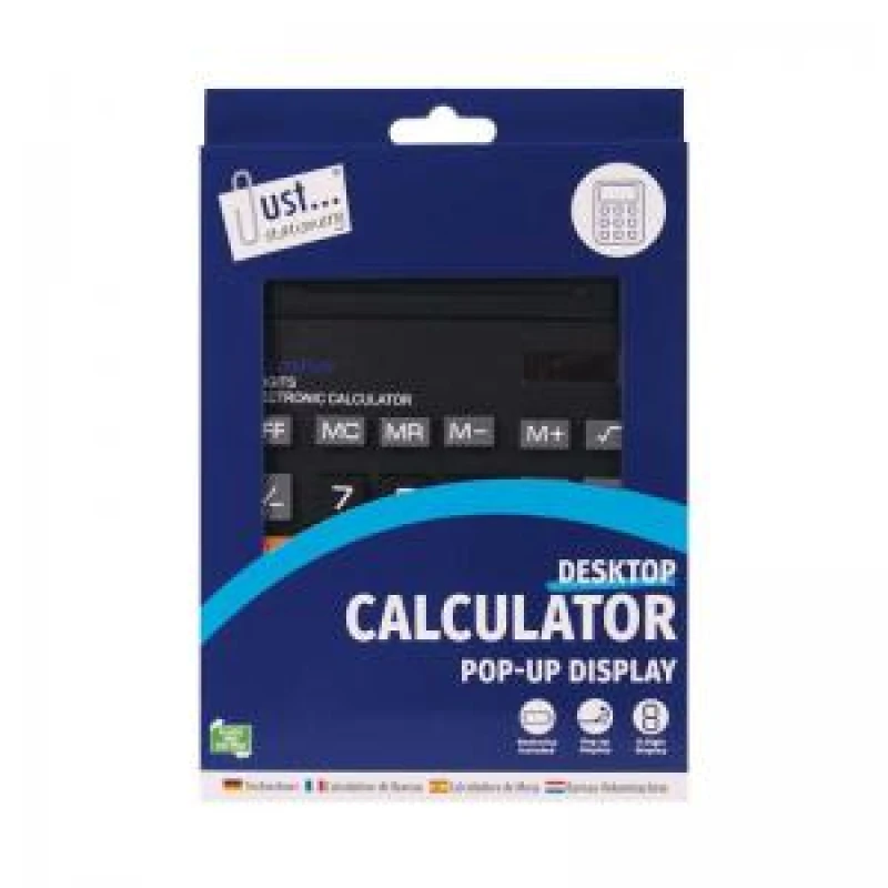 Image of Tallon Desk Calculator Pop Up Display Black 144x190mm 6057/48