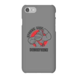 Image of Nintendo Donkey Kong Strong Like Donkey Kong Phone Case - iPhone 7 - Snap Case - Matte