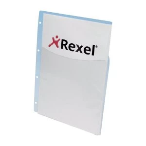 Image of Rexel Nyrex A4 Heavy Duty Extra Capacity Pockets Clear - 1 x Pack of 5 Pockets