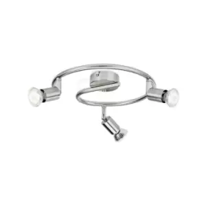 Image of Philips Limbali 4x GU10 Ceiling Spiral Spotlight Bar Nickel - 915005221801