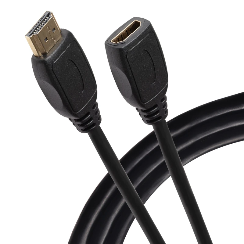 Image of Maplin HDMI Male to HDMI Female 4K Ultra HD Extension Cable 3m Black