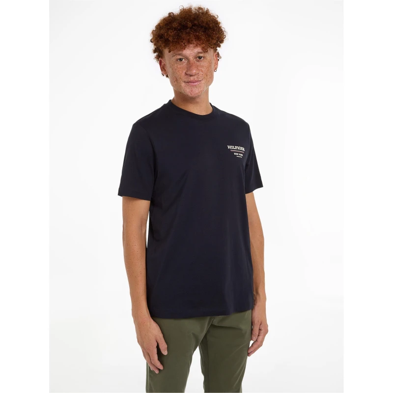 Image of Tommy Hilfiger Tommy Global Strp T Sn43 Regular Fit T-Shirts S Blue 54991518350