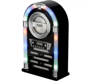 Image of ITEK I60018CDGB Bluetooth Jukebox - Gloss Black