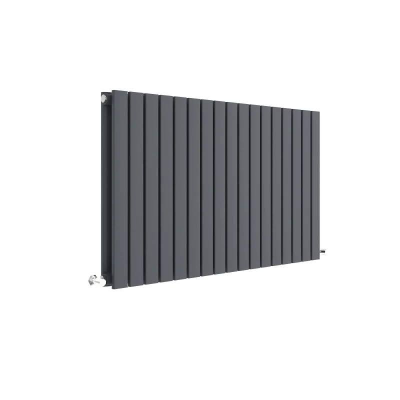 Image of Balterley Square Horizontal Double Panel Radiator 3519 BTU Anthracite 600x992mm Grey