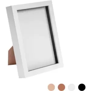 Image of 3D Box Photo Frame - A5 (6 x 8') - White - Nicola Spring
