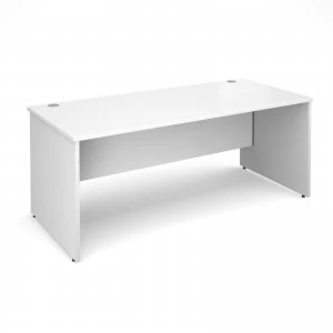 Image of Maestro 25 PL Straight Desk 1800mm x 800mm - White Panel Leg Design